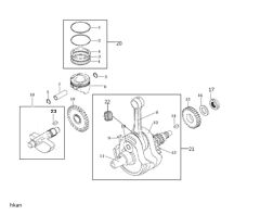 VOGE RALLY 300 KRANK SET