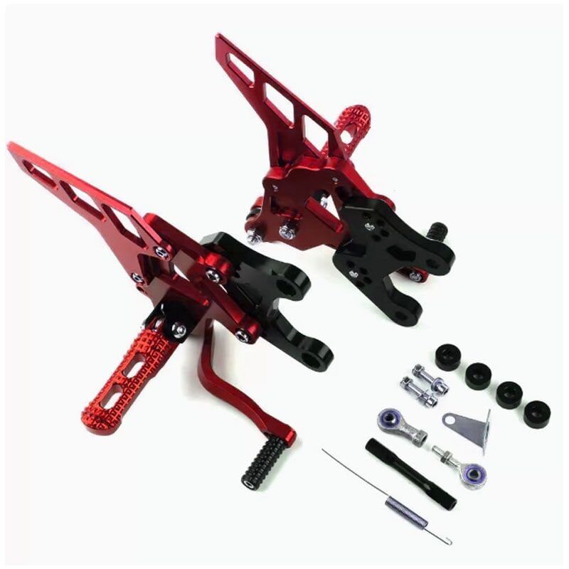 KAWASAKİ Z900 UYUMLU SÜRÜCÜ AYAK BASAMAK SETİ KIRMIZI