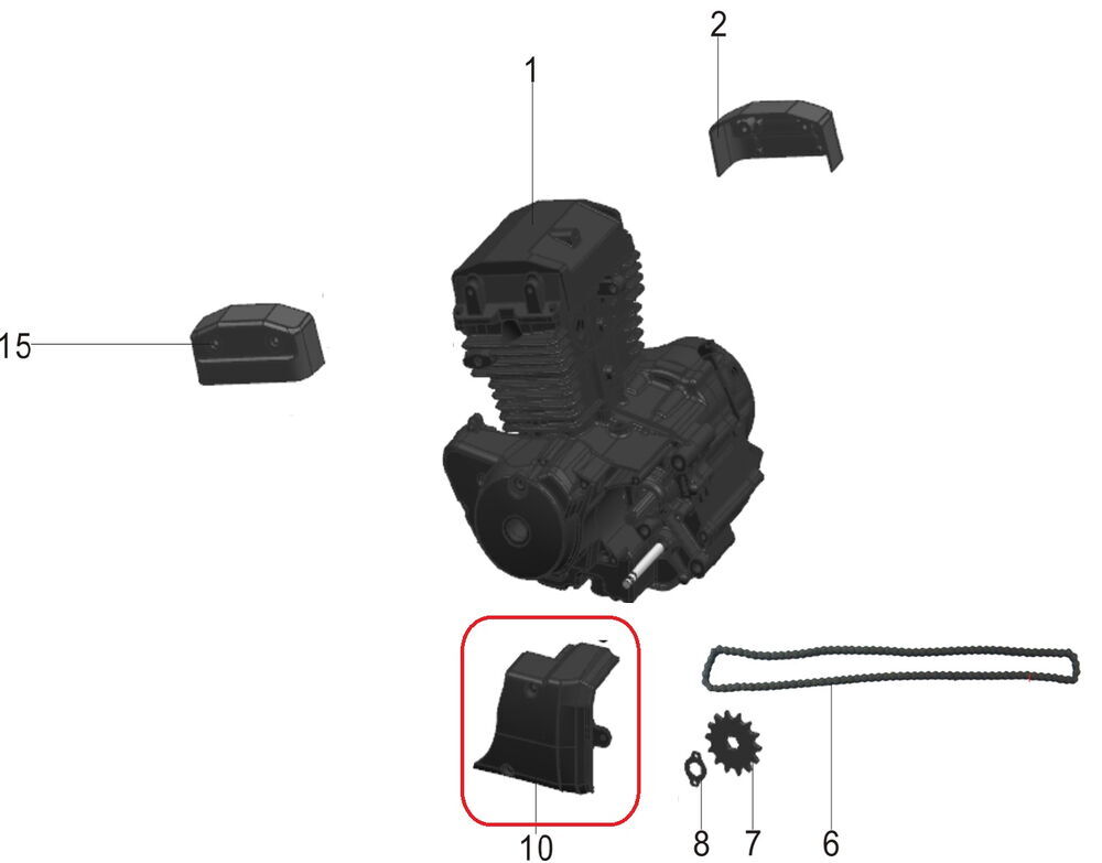 REGAL RAPTOR Pılder 125 Ön Dişli Kapağı
