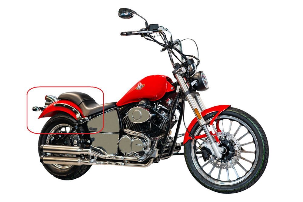 REGAL RAPTOR Daytona 250 V Arka Çamurluk Kırmızı