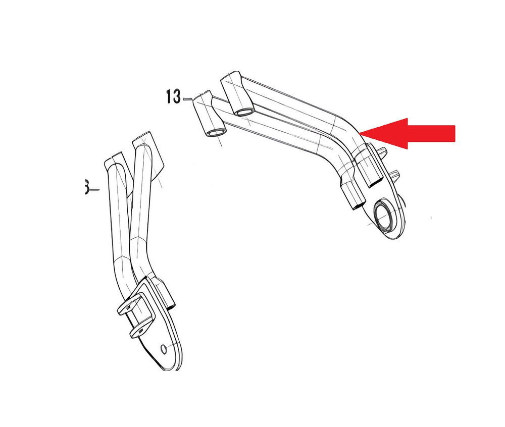 REGAL RAPTOR DY 250 Yolcu Basamak Braketi Sağ
