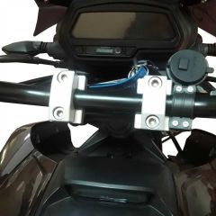 GP Kompozit Bajaj Dominar 250 / 400 2017-2024 Uyumlu Gidon Yükseltme 22mm Gri