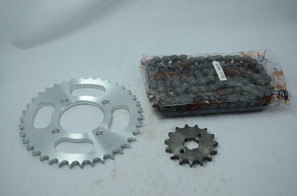 MH DRİFT 125 ZİNCİR DİŞLİ SETİ ÖN ve ARKA (428H X 114L)-(38T X 15T) CTVR