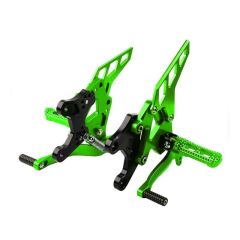 KAWASAKİ Z900 UYUMLU SÜRÜCÜ BASAMAK BRAKETİ TAKIM YEŞİL