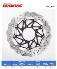 Honda CBR 1000RR HONDA CBR 1000RR DALGALI ÖN PERFORMANS FREN DİSKİ (SAĞ)