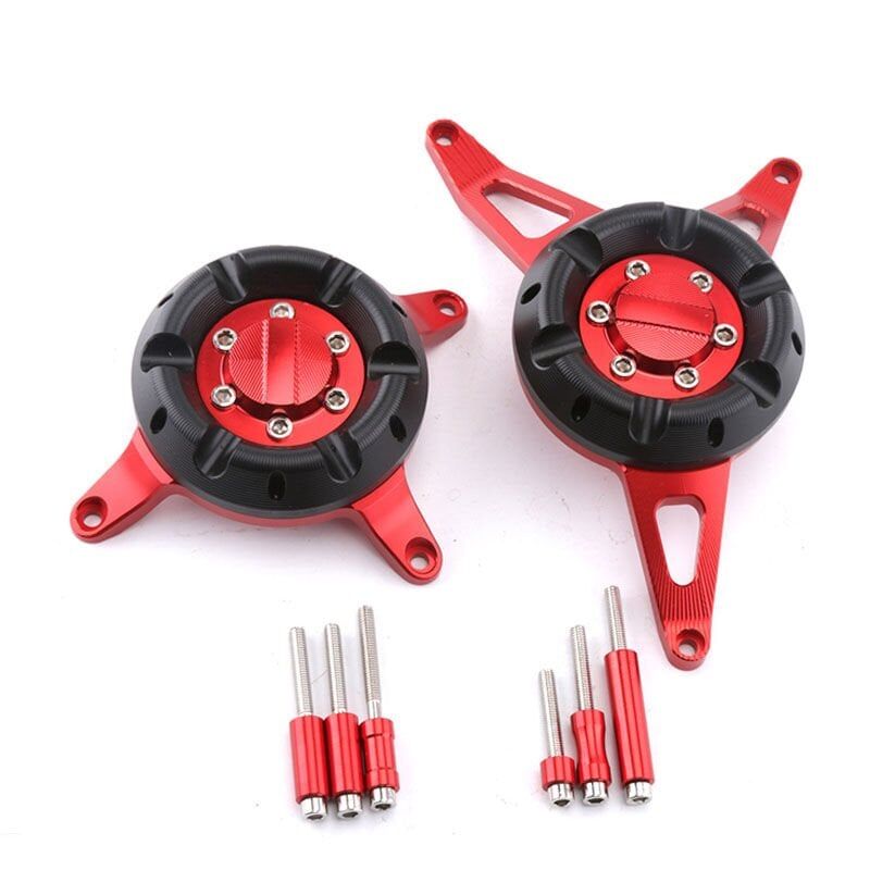 HONDA CB650F UYUMLU MOTOR BLOK KORUMASI SET KIRMIZI