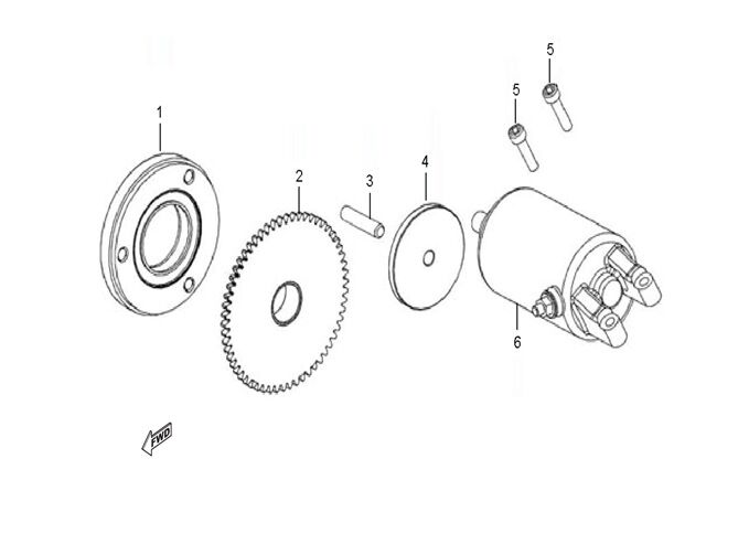YUKİ DEFENDER 125 MARŞ MOTORU