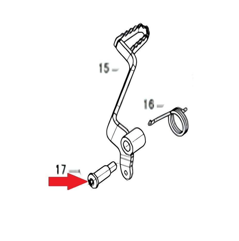 REGAL RAPTOR DY 250 Arka Fren Pedal Baglantı Somunu