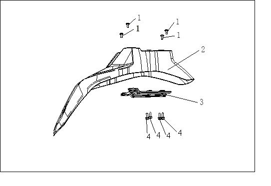 VOGE RALLY 300 ÖN ÇAMURLUK MAVİ