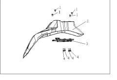 VOGE RALLY 300 ÖN ÇAMURLUK MAVİ