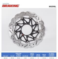 Honda CBR 1000RR-SP HONDA CBR 1000RR DALGALI ÖN PERFORMANS FREN DİSKİ (SOL)