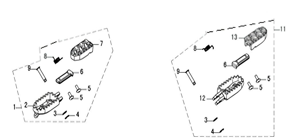 REGAL RAPTOR DY 250 Ön Sürücü Ayak Basamagı Sağ Sol Komple