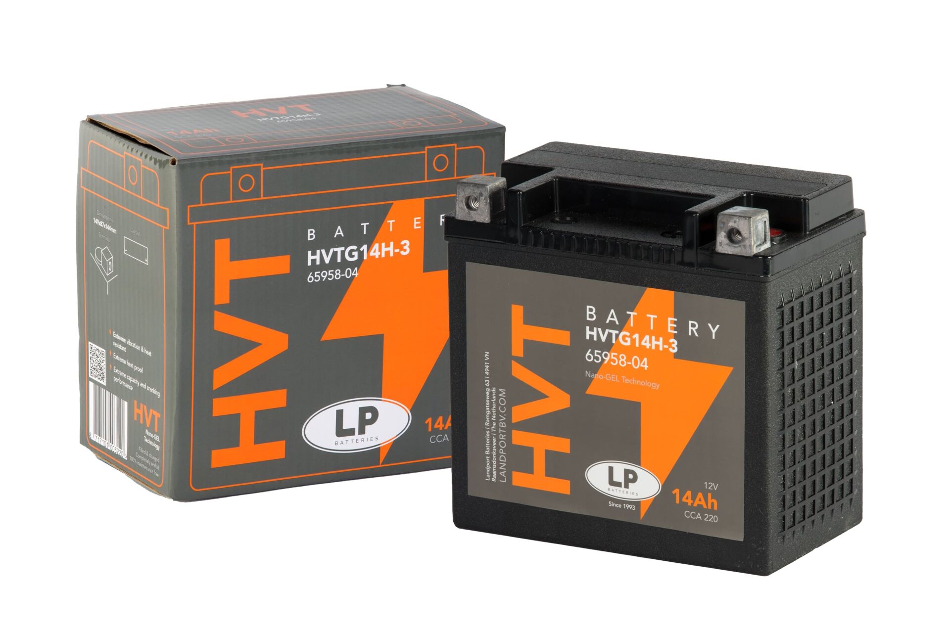 GEL AKÜ (MG HVTG14H-3) Harley D. / 14 A / KG: 4,6 / L:149 / W:87 / H:144 / CCA: 220 GHD14HL-GEL