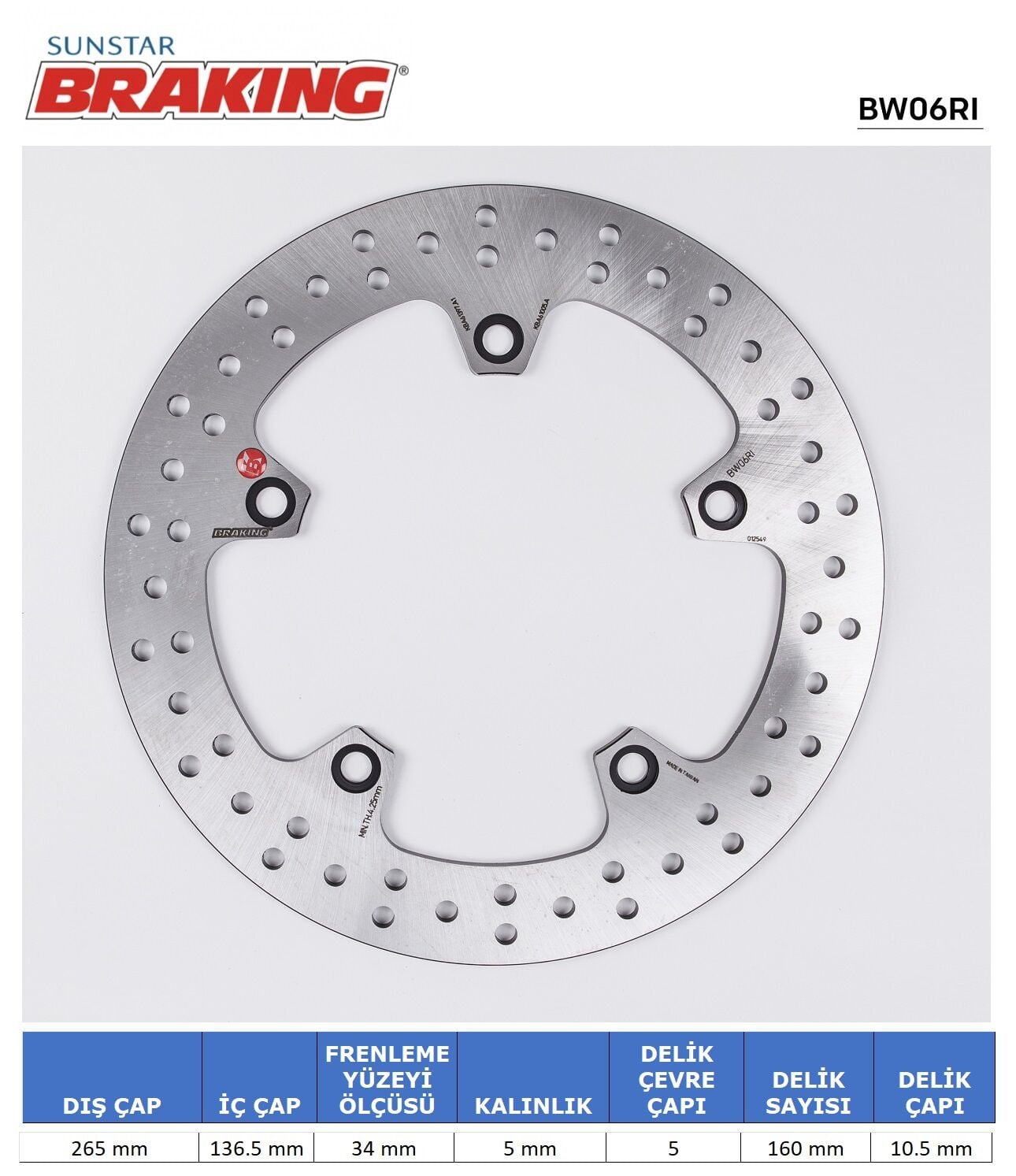 BMW F 800 GT YUVARLAK ARKA FREN DİSKİ