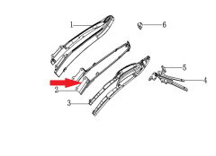 REGAL RAPTOR DY 250 Arka Çamurluk Braket Alt Kapak