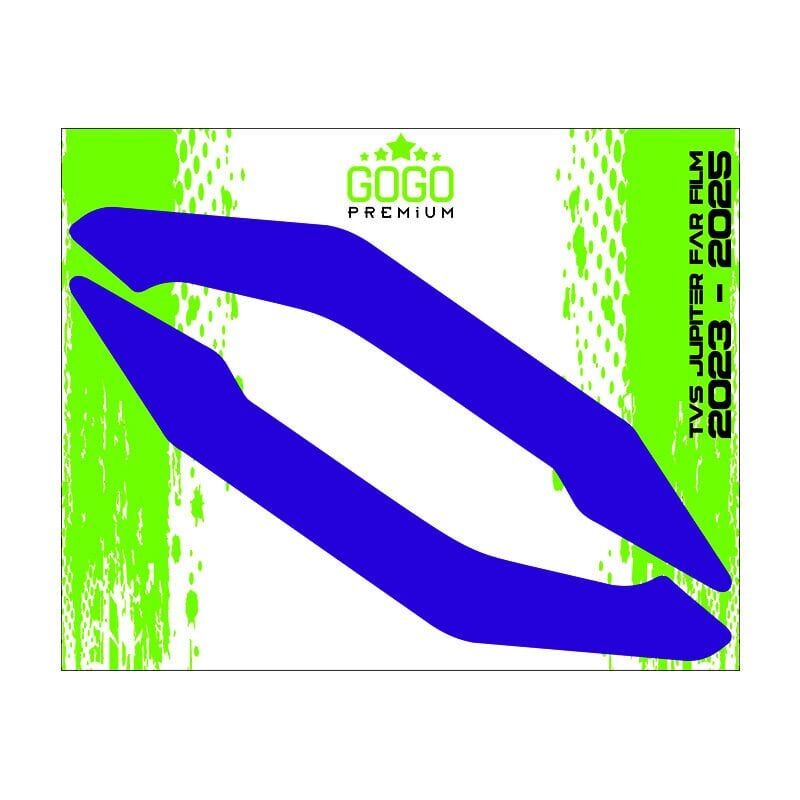 TVS JUPİTER 2023 - 2025 UYUMLU FAR ÜSTÜ FİLM MAVİ