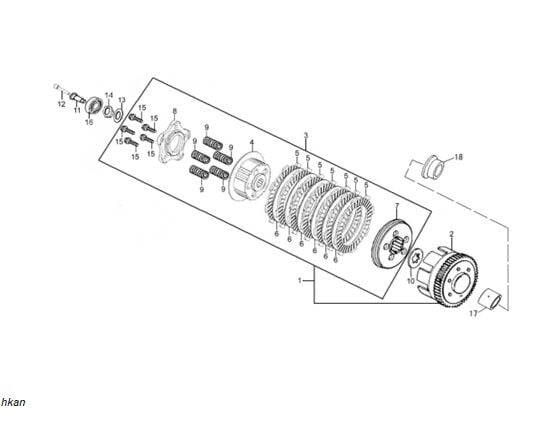 YUKİ GP-2 TARO 125 R DEBRİYAJ BALATASI