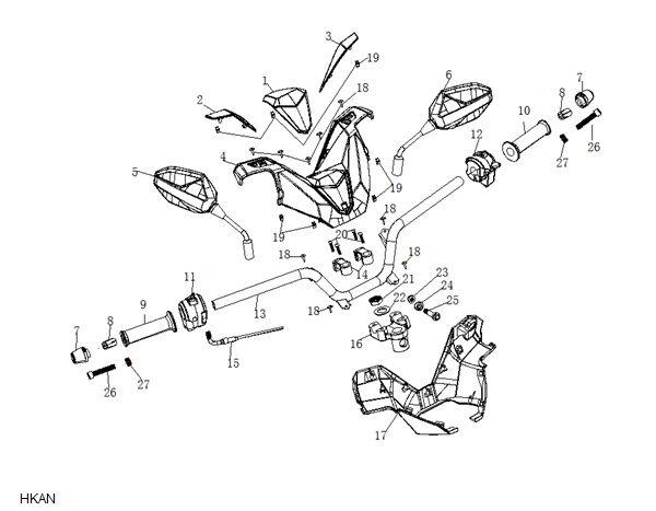 YUKİ DEFENDER 125 DÜĞME BUTONU SAĞ