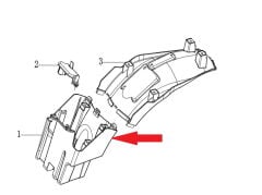 REGAL RAPTOR DY 250 Sele Altı Akü Kabini