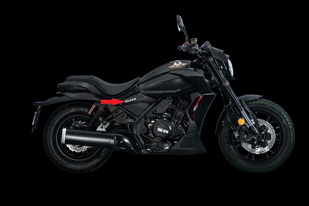 REGAL RAPTOR DY 250 Depo Altı Yan Grenaj Sağ Siyah