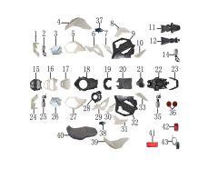 YUKİ HAMMER 125 DIŞ DİZLİK SAĞ KIRMIZI