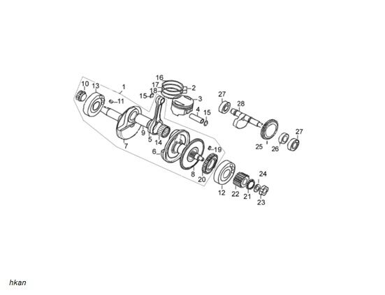 YUKİ GP-2 TARO 125 R KRANN BALANSÖR DİŞLİSİ