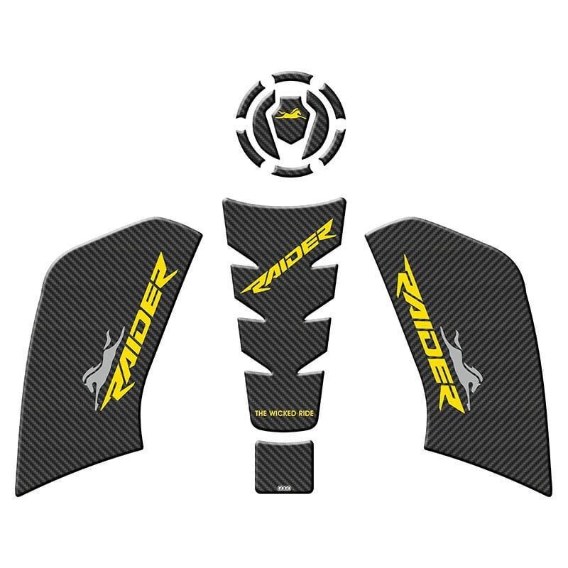 TVS RAIDER 125 2023 - 2024 UYUMLU TANK PAD SET 003