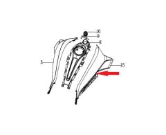 REGAL RAPTOR DY 250 Depo Üstü Yan Grenaj Sağ Gri