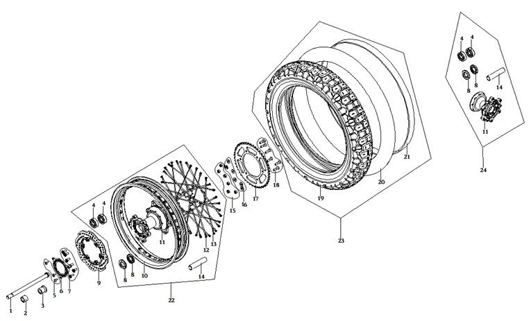 VOGE RALLY 300 ARKA JANT SARI