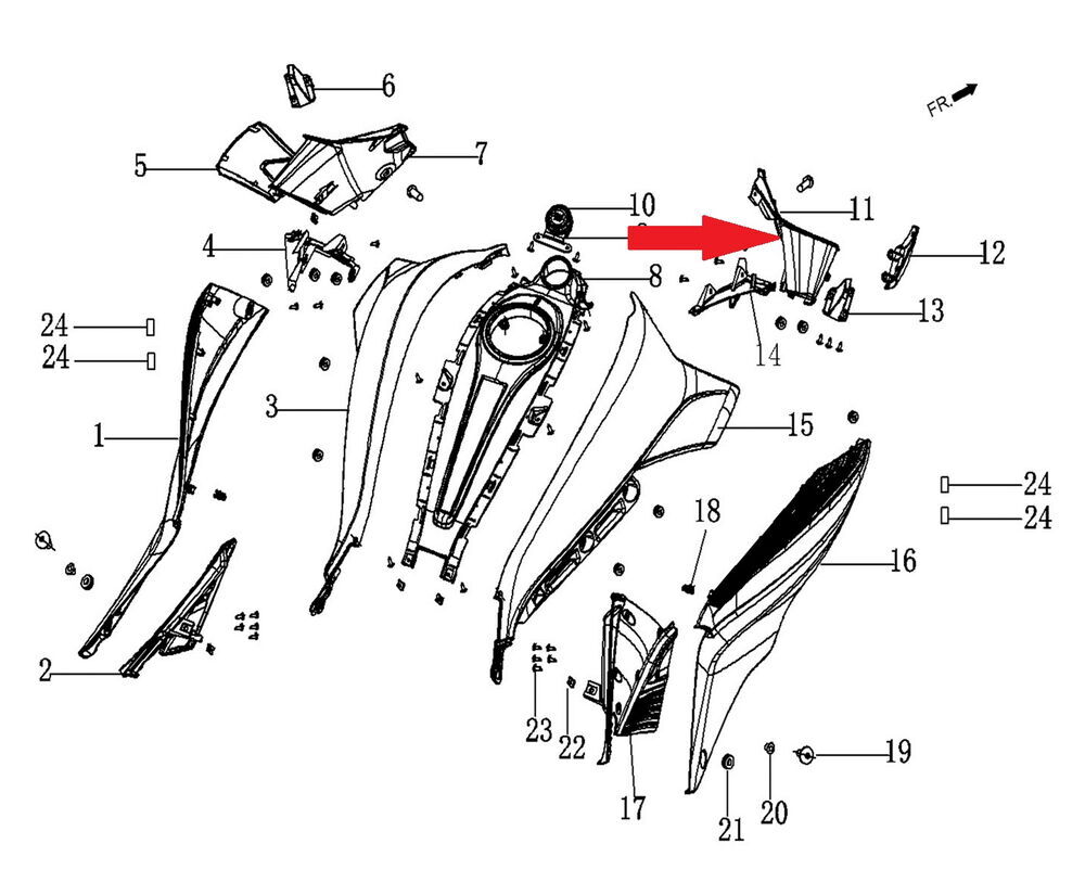 REGAL RAPTOR DY 250 Depo Yan Dekor Kapak Sağ
