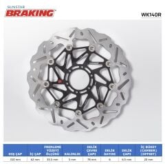 Honda CRF L Africa TwinN ADV / DCT HONDA CRF 1000-1100 / TRANSALP 750 DALGALI ÖN PERFORMANS FREN DİSKİ (SAĞ)