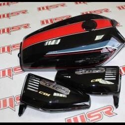 CG 125 DEPO YAN KAPAK SETİ SİYAH KUBA MODEL