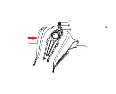 REGAL RAPTOR DY 250 Depo Üstü Yan Grenaj Sol Yeşil