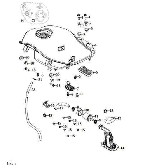 VOGE RALLY 300 YAKIT TANK SVİÇ