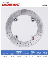 Honda XLV VARADERO HONDA XRV 750 / A.TWIN 750 / XLV VARADERO YUVARLAK ARKA FREN DİSKİ