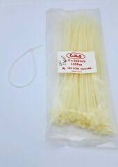 KYMCO LIKE 125 CIRT 2,5 MM X 200MM KABLO BAĞI İTHAL BEYAZ  (1 PAKET = 100 ADET )