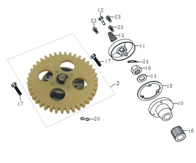 YUKİ FORZA 170 YAĞ POMPA DİŞLİSİ