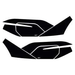 GP Kompozit Honda PCX 125 2021-2024 Uyumlu Yan Alt Ayak Pad Siyah