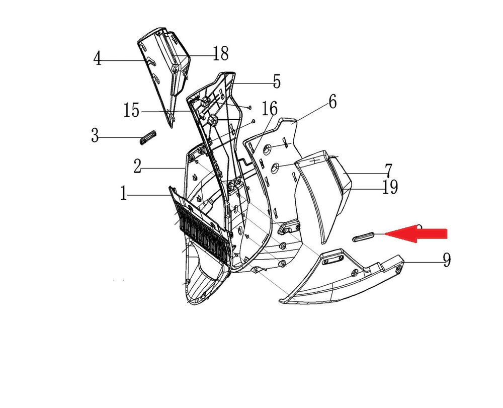 REGAL RAPTOR DY 250 Radyatör Alt Sakal Kapağı Sol