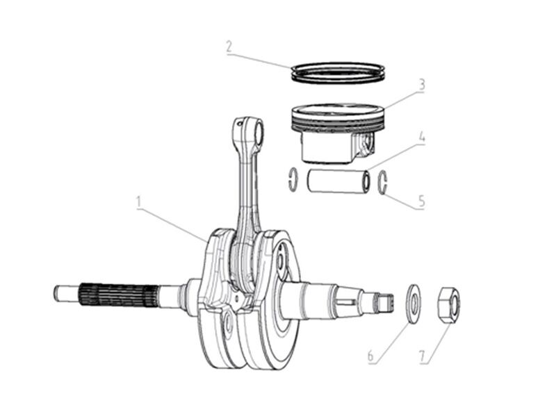 VOGE SR3 250 KRANK SET