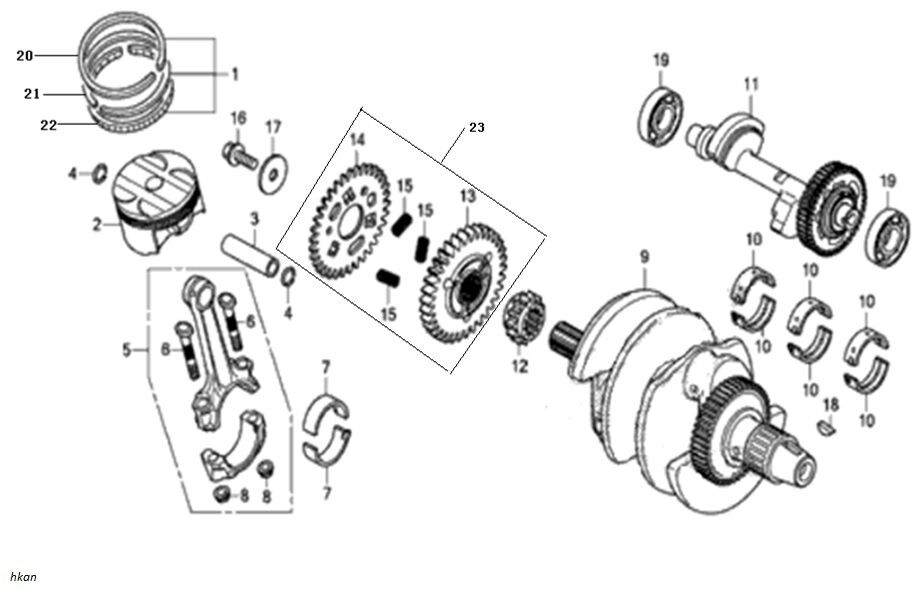 VOGE 525R CIVATA BAĞLANTI ÇUBUĞU