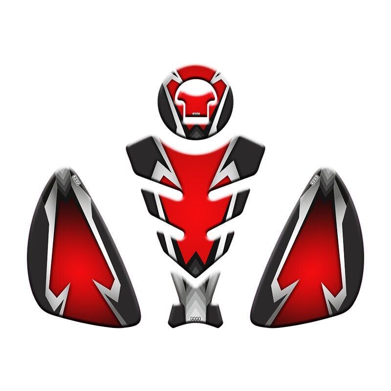 HONDA CBR 125cc-250cc 2005 - 2018 UYUMLU Tank Pad Set 002