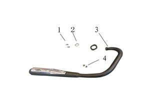 YUKİ FORZA 100-170 EGZOZ SOMUNU