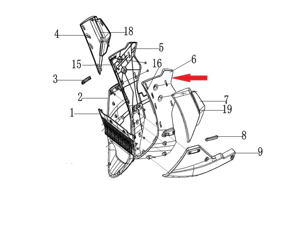 REGAL RAPTOR DY 250 Radyatör Yan İç Grenaj Sol