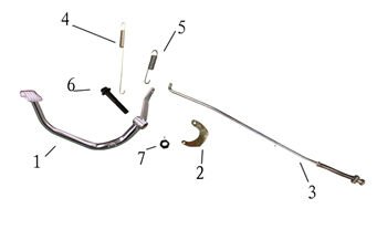 YUKİ FORZA 100-170 ARKA FREN PEDALI