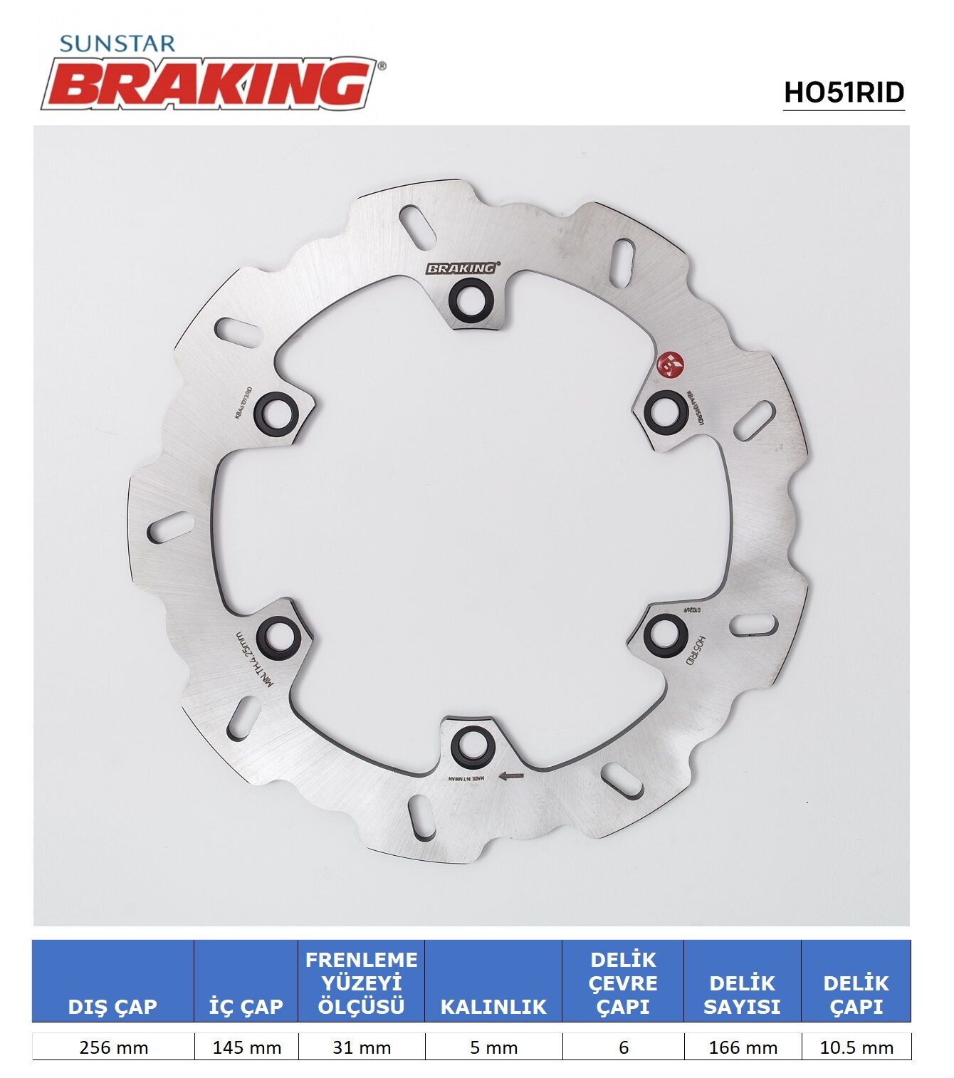 Honda CBR 1100 XX HONDA XLV 1000 / CBR 1100 XX DALGALI ARKA FREN DİSKİ