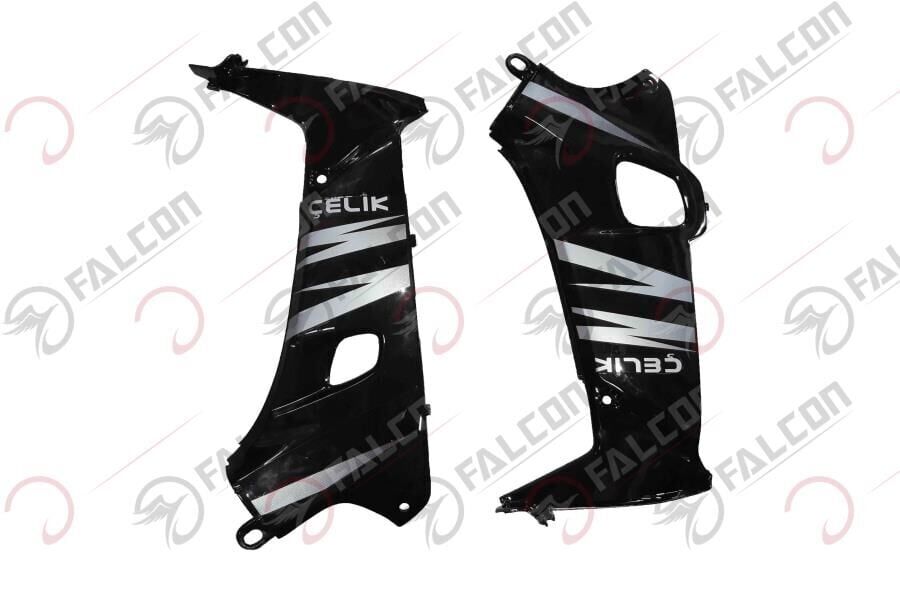 İÇ DİZLİK 2Lİ TAKIM SİYAH-ÇELİK 100 Falcon