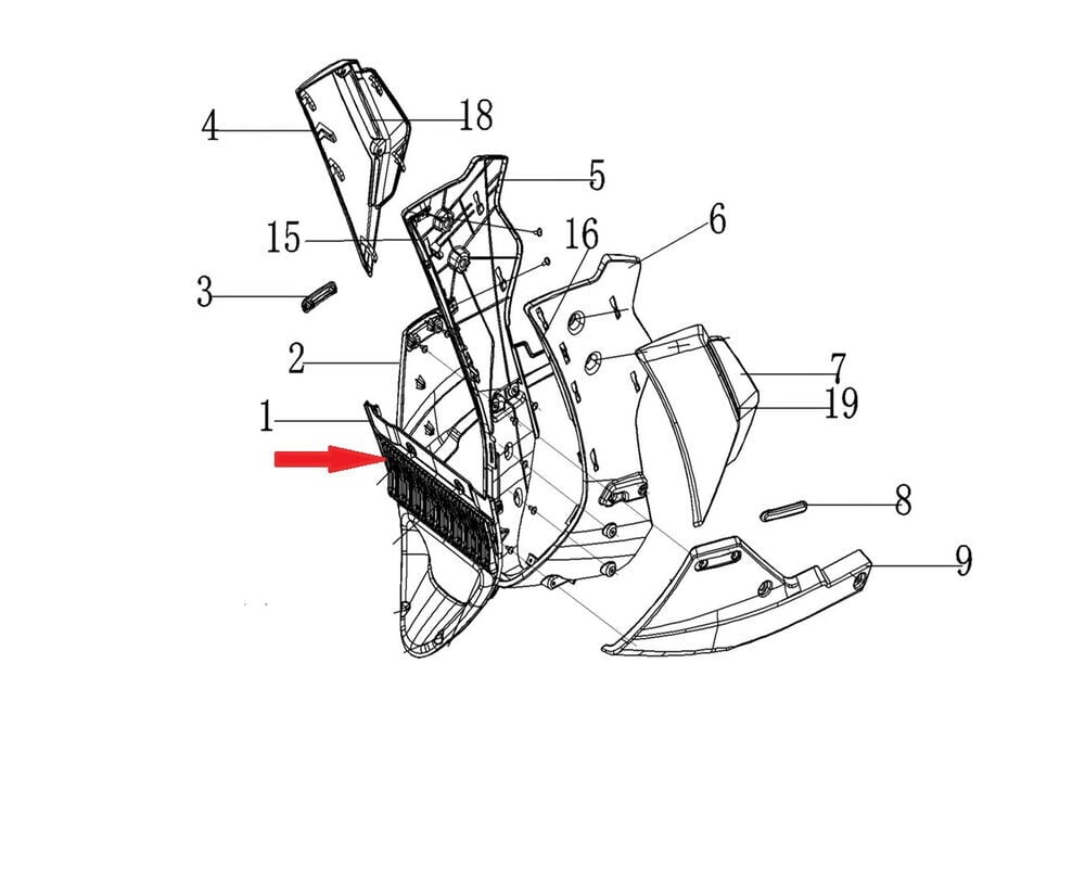 REGAL RAPTOR DY 250 Radyatör Izgarası