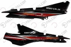 ARKA KARENAJ SAĞ SOL SİYAH TAKIM-KMT ÇELİK 100 Falcon