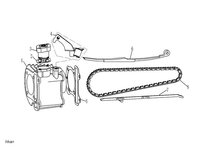 YUKİ CRYPTO 125 EKSANTRİK GERGİ ALT